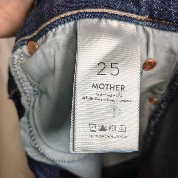 Mother The Swooner Rascal Ankle Jeans In Hot Springs Straight Leg Size 25 EUC - Picture 7 of 13